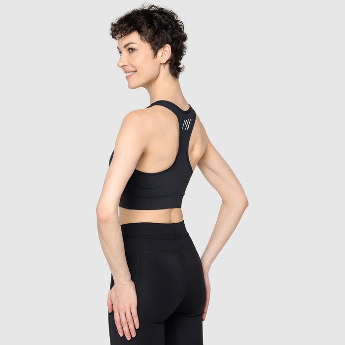 Топ для бега MOAX Passion со съемными чашами (черный)