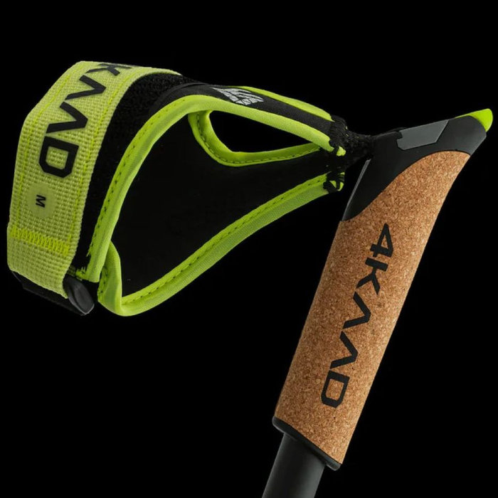 Ручки 4KAAD для лыжных палок, пробковые CLICK_IT (черный/желтый)