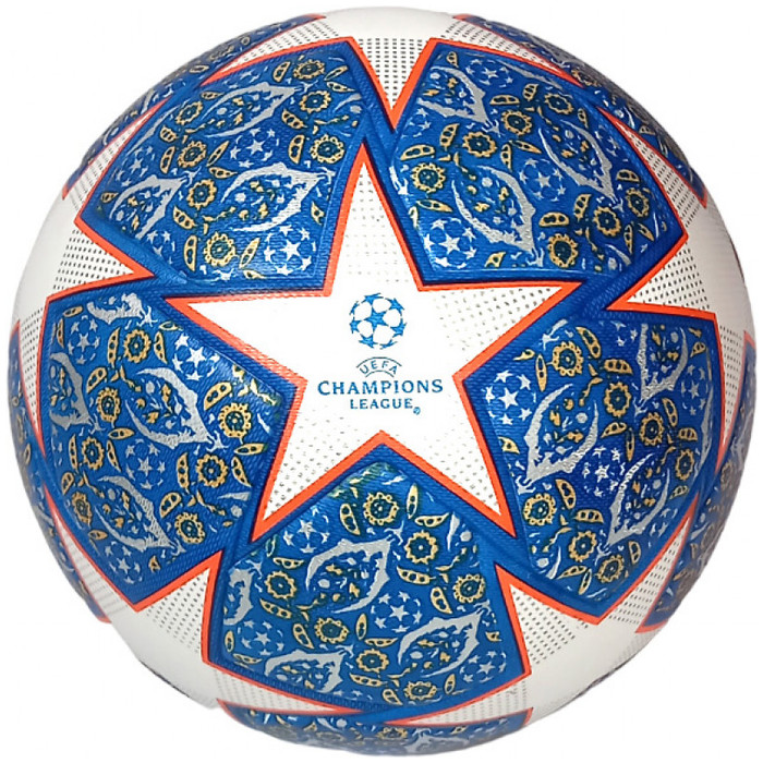 Мяч футбольный SPORTEX "League Champions" (4-слоя, TPU 3.2, 435 гр., термосшивка) (синий/белый)