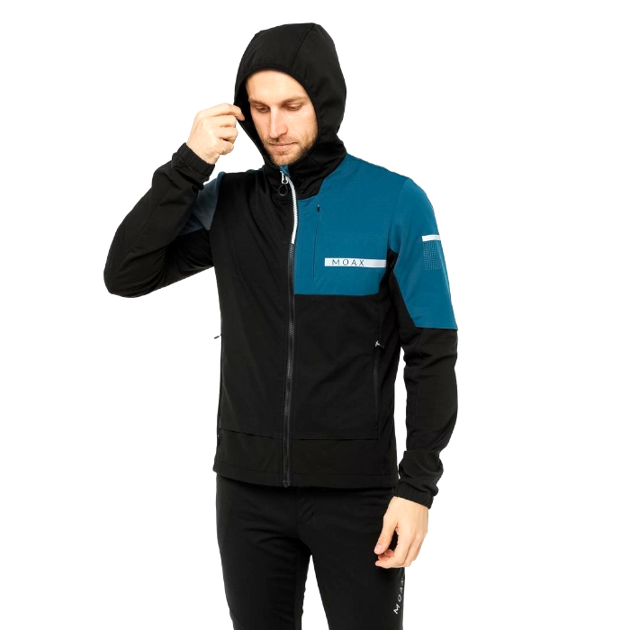 Куртка разминочная MOAX Dickson Wind (черный/синий)