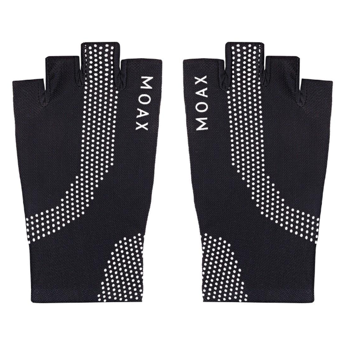 Перчатки для лыжероллеров короткие MOAX Flex (черный)