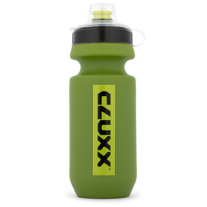 Фляга велосипедная CLUXX Ergo 550 (зеленый/желтый) 