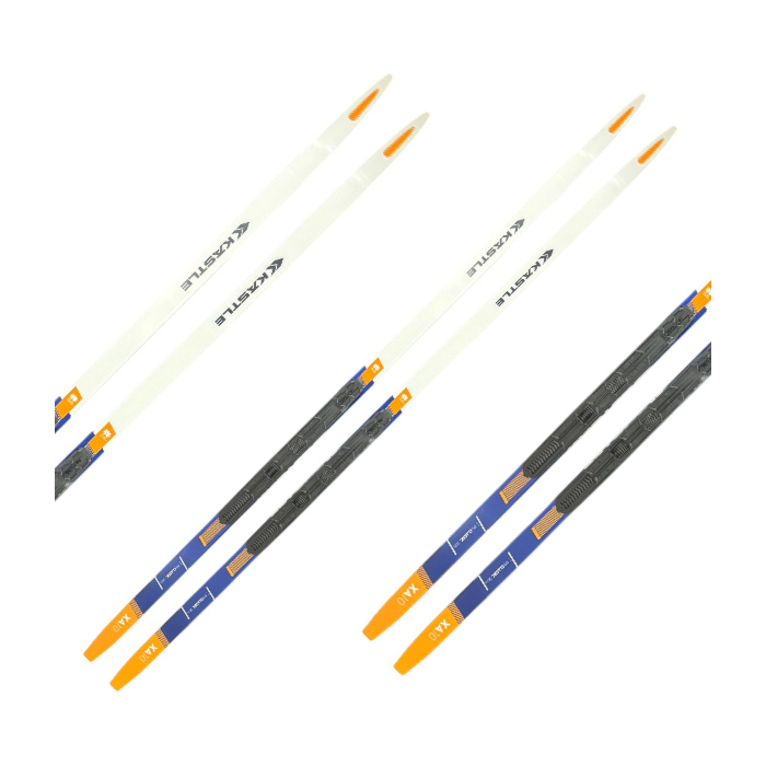 Лыжи беговые KASTLE XA10 Classic Skin (Medium) (черный/желтый)