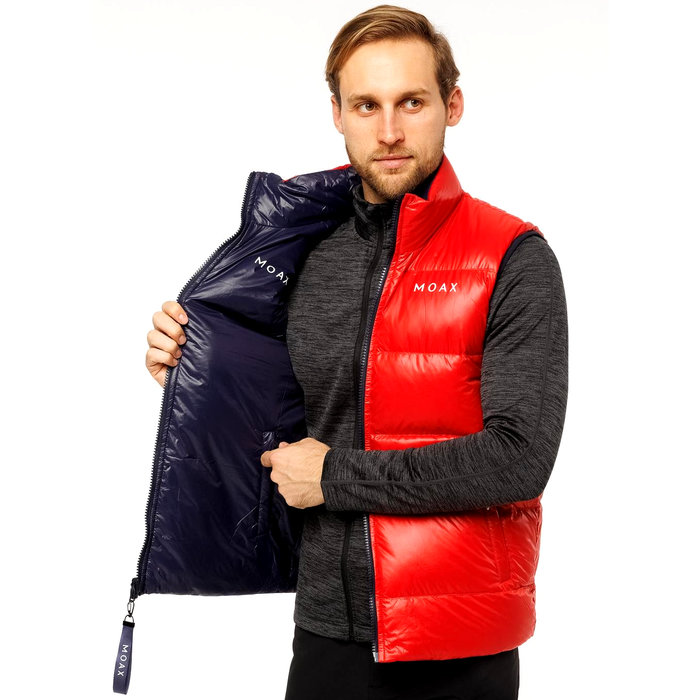 Жилет утепленный MOAX Club Duo (красный/синий)