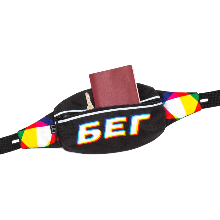Сумка поясная ENKLEPP Marathon Waist Bag (черный/мультиколор)