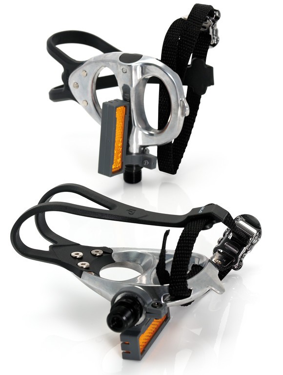 Педали XLC Road-pedalwith PD-R02 hocks and belt, silver SB-Plus 