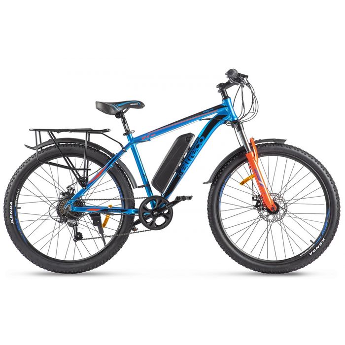 Электровелосипед ELTRECO XT 800 new 350 Wh (синий/оранжевый) (2020)