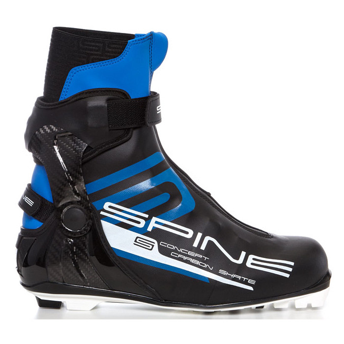 Лыжные ботинки SPINE NNN Concept Carbon Skate (298) (черный/синий)