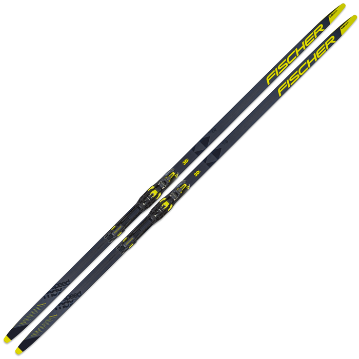 Лыжи беговые FISCHER Speedmax 3D CL Twin Skin Stiff IFP (черный/желтый)