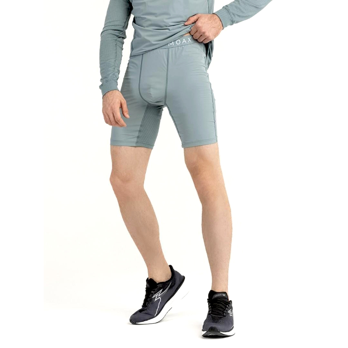 Боксеры MOAX Race Wind Long (серый/зеленый)