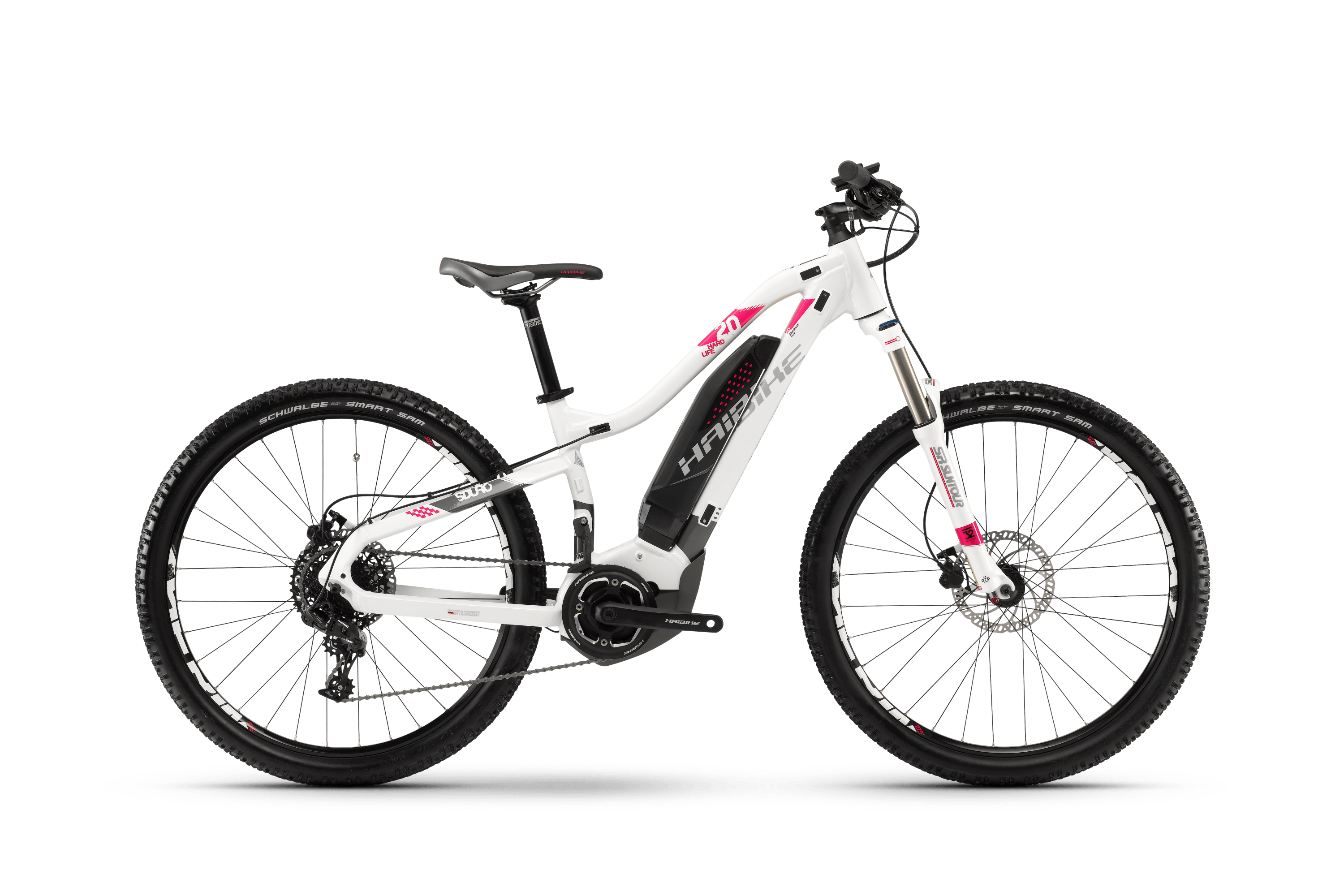 Электровелосипед HAIBIKE Sduro HardLife 2.0 400 Wh. (белый) (2018)