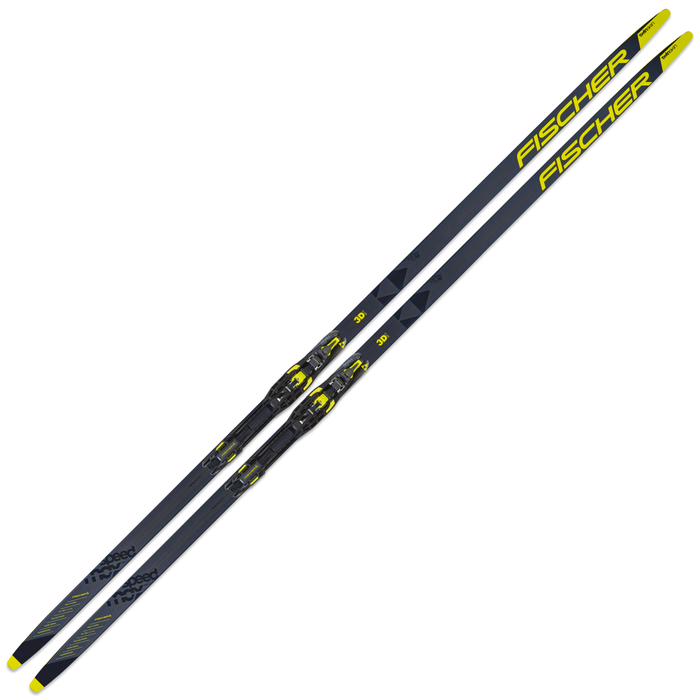 Лыжи беговые FISCHER Speedmax 3D CL Twin Skin Medium IFP (черный/желтый)