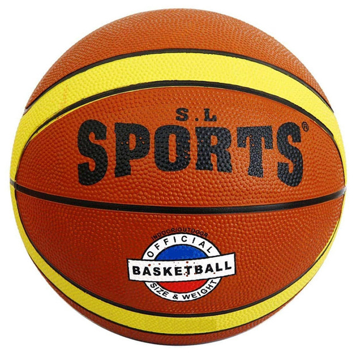 Мяч баскетбольный SPORTEX №5 (оранжевый/желтый)