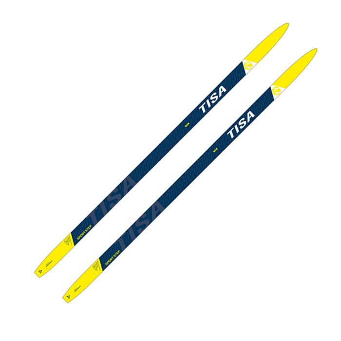 Лыжи беговые TISA Sport Step Jr. (синий/желтый)