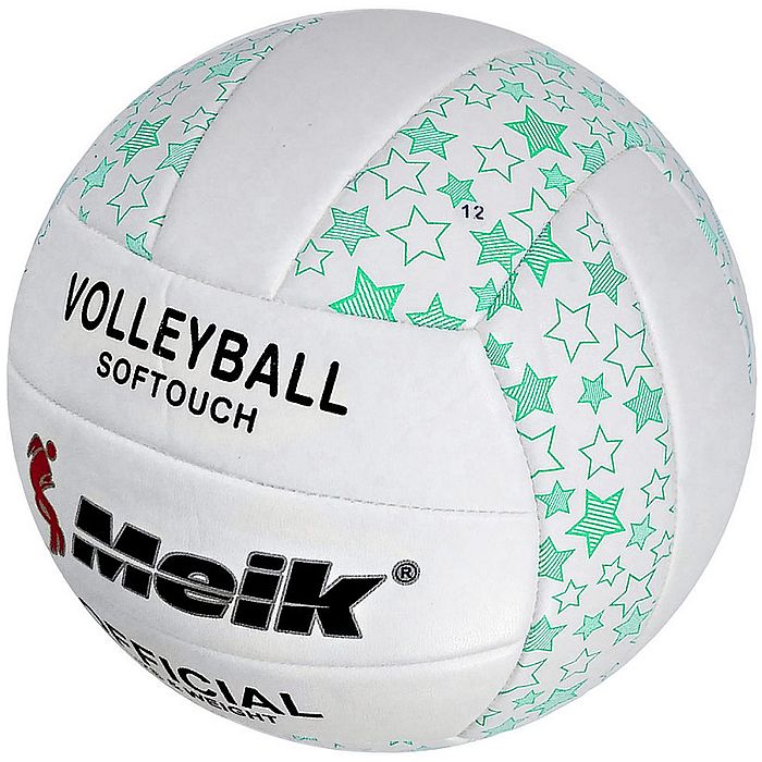 Мяч волейбольный MEIK 2898 (PVC 2.5, 270 гр., маш. сш.) (белый/зеленый)