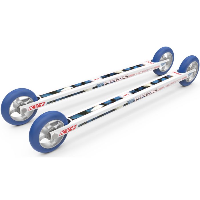 Лыжероллеры KV+ Коньковые Hawk SK 53.5 см, быстрые колеса (белый/синий)