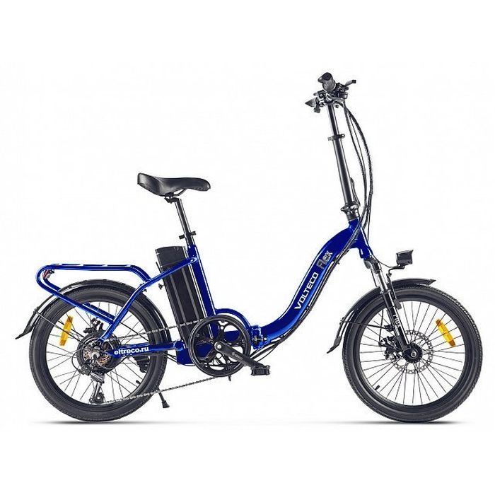 Электровелосипед VOLTECO FLEX 250 Wh (синий) (2020)