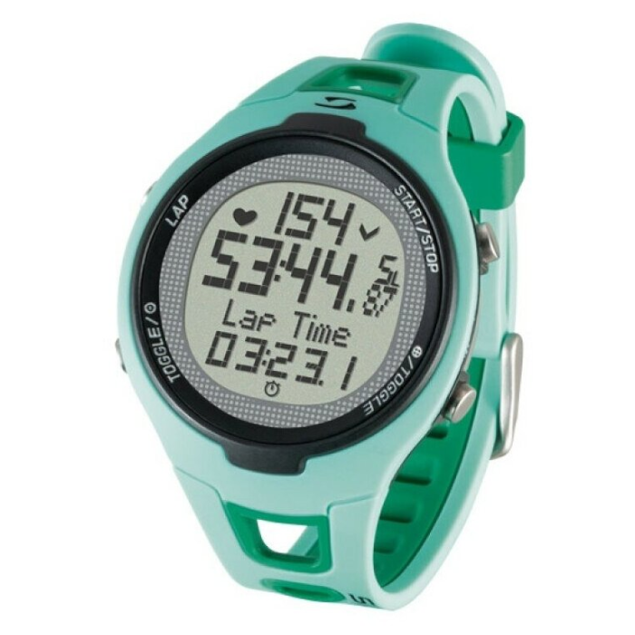 Часы спортивные SIGMA PC-15.11 (15 функций, пульсометр, таймер, калории) (21517) (зеленый)