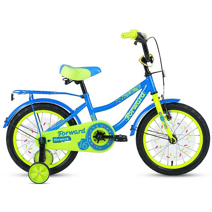 Велосипед FORWARD Funky 16 (голубой/зеленый) (20-21)