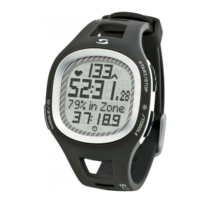 Часы спортивные SIGMA PC-10.11 (10 функций, пульсометр, тренер, таймер, калории) (21010) (серый)