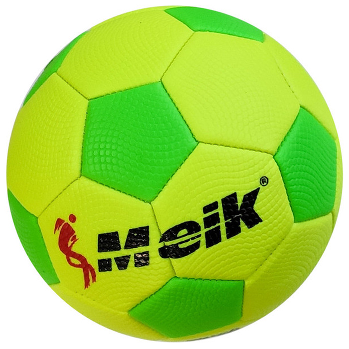 Мяч футбольный MEIK (PU 2,7мм, 160 гр.) (зеленый/желтый)