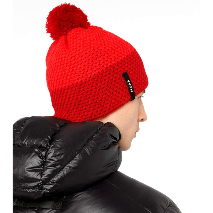 Шапка вязаная MOAX Star (красный)