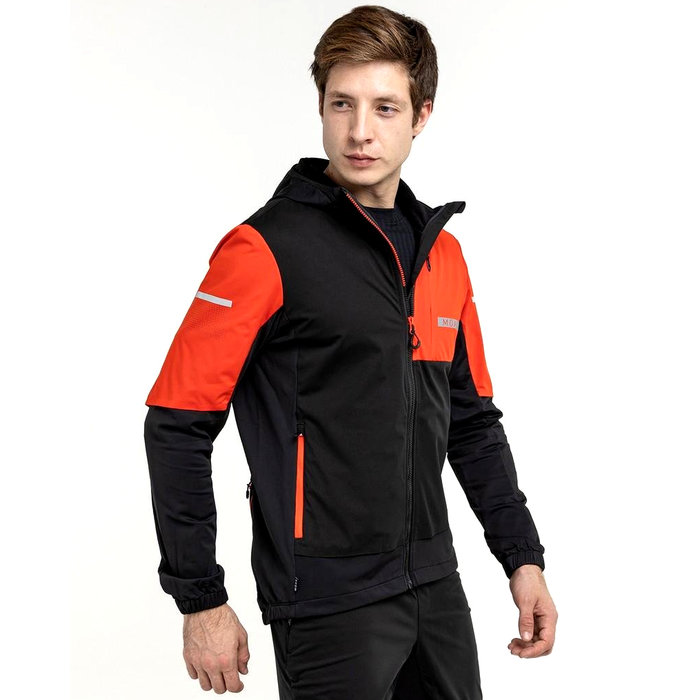 Куртка разминочная MOAX Dickson Wind (черный/оранжевый)