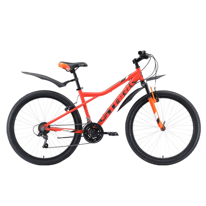 Велосипед STARK Slash 26.1 V (оранжевый/черный/белый) (2020)