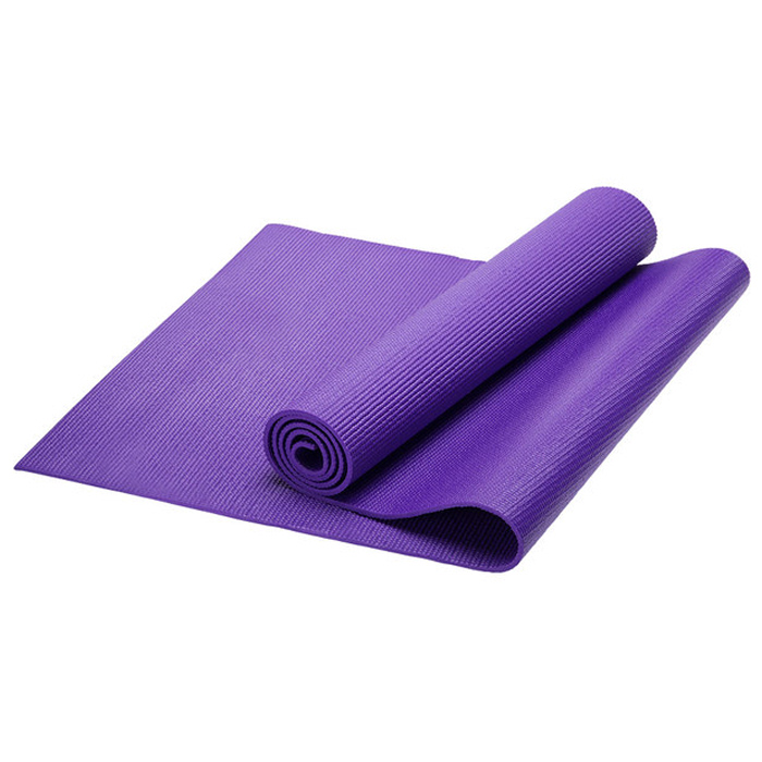 Коврик для йоги SPORTEX (PVC 173x61x0,8 см) (фиолетовый)