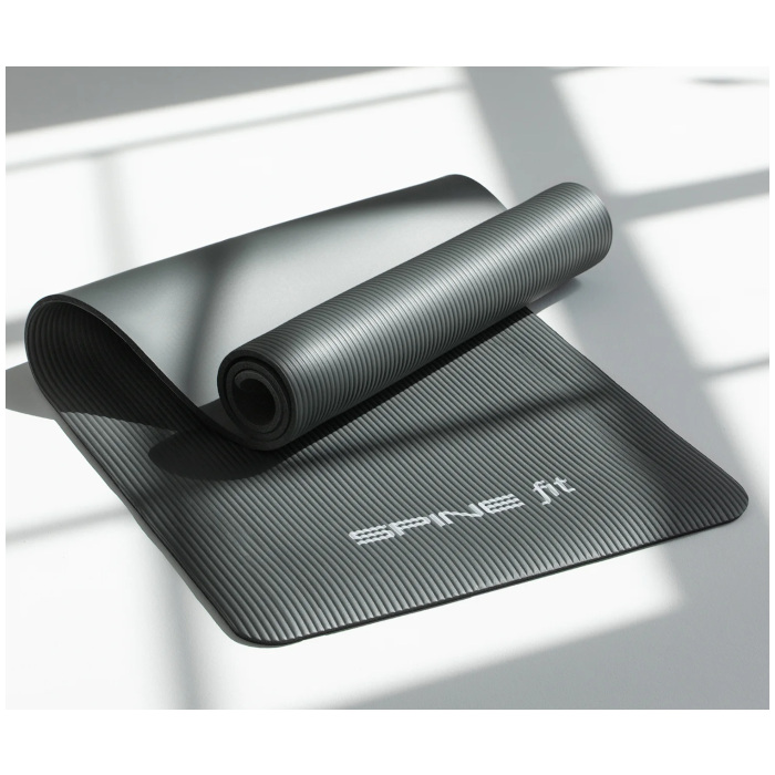 Коврик для фитнеса SPINE Fit NBR 8 мм (серый)