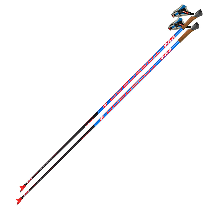 Лыжные палки KV+ (22P002Q) Tornado Plus Titan QCD (Карбон 100%) (голубой)
