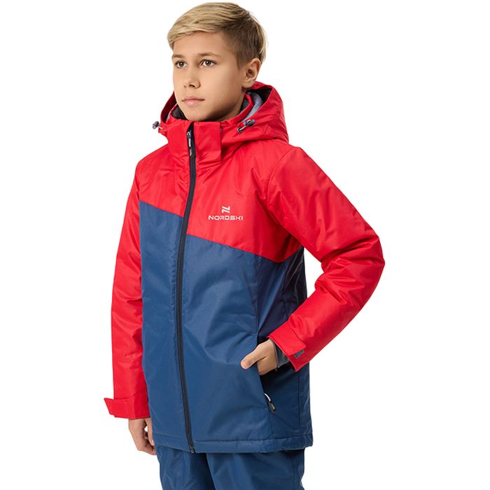 Куртка утепленная Jr. NORDSKI Active (красный/синий)