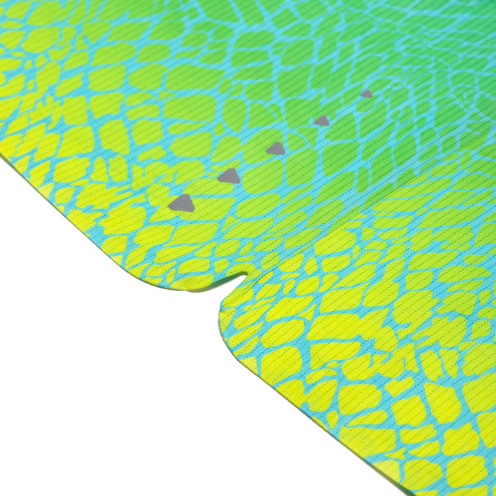 Майка для бега мужская SPINE Running (зеленый/голубой)