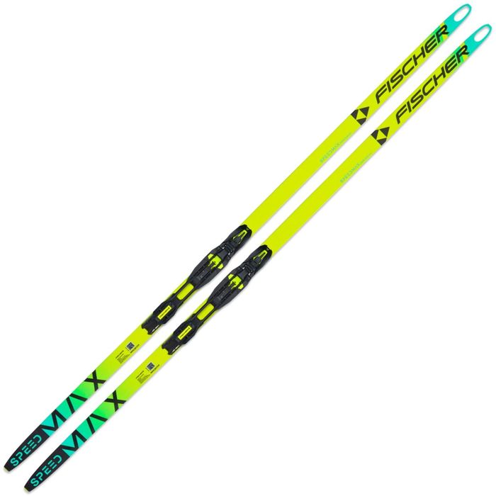 Лыжи беговые FISCHER SPEEDMAX 100HE Skate Cold 610 Medium (желтый/зеленый)
