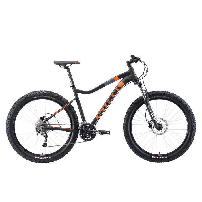 Велосипед STARK Tactic 27.5+ HD (черный/оранжевый) (2019)