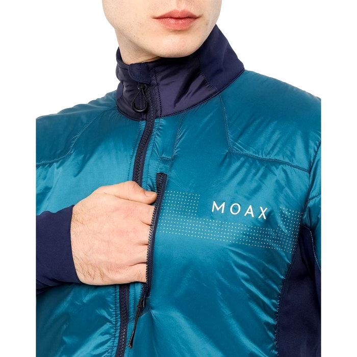 Куртка разминочная MOAX Tauri PRO Hybrid (синий/бирюзовый)