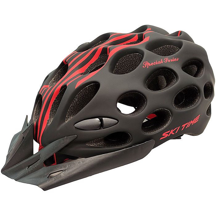 Шлем для лыжероллеров SKI TIME Special Series_Б/У_(черный/красный)