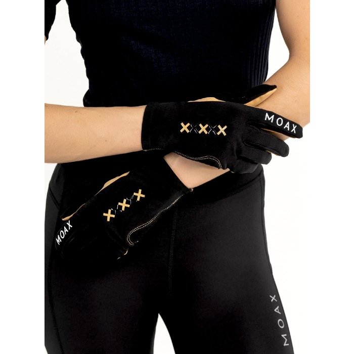 Перчатки лыжные MOAX Race Gold (черный)