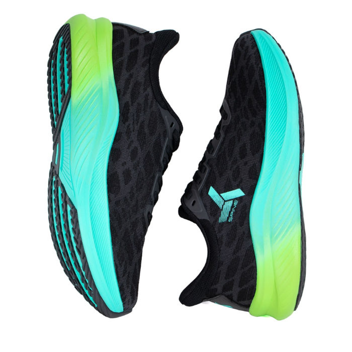 Кроссовки беговые SPINE Carbon Pro (M) (черный/голубой)