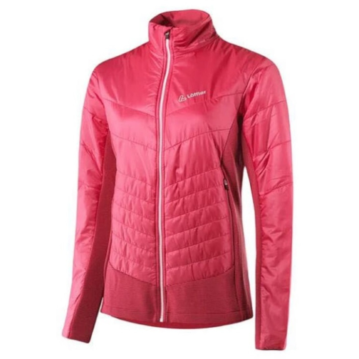 Куртка разминочная женская LOEFFLER Hybrid Jacket PL60 (красный)