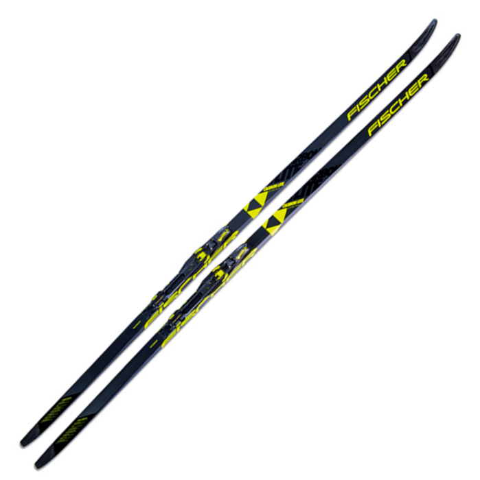 Лыжи беговые FISCHER Speedmax CL Cold Soft NIS (черный/желтый)