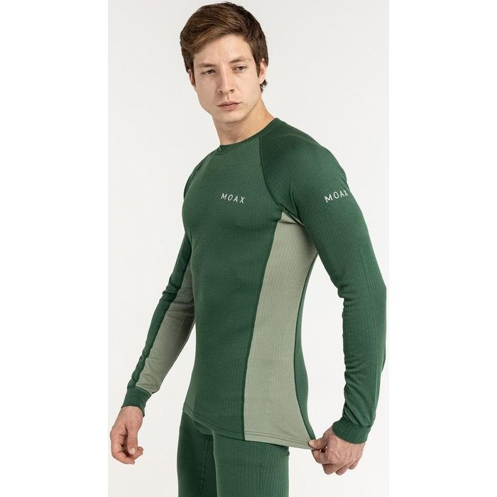 Термобелье мужское (верх) MOAX Race LS (зеленый)