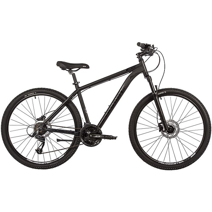 Велосипед STINGER Element Pro SE 27.5", Al, H-Disk Brake, 21-Speed (черный) (2022)