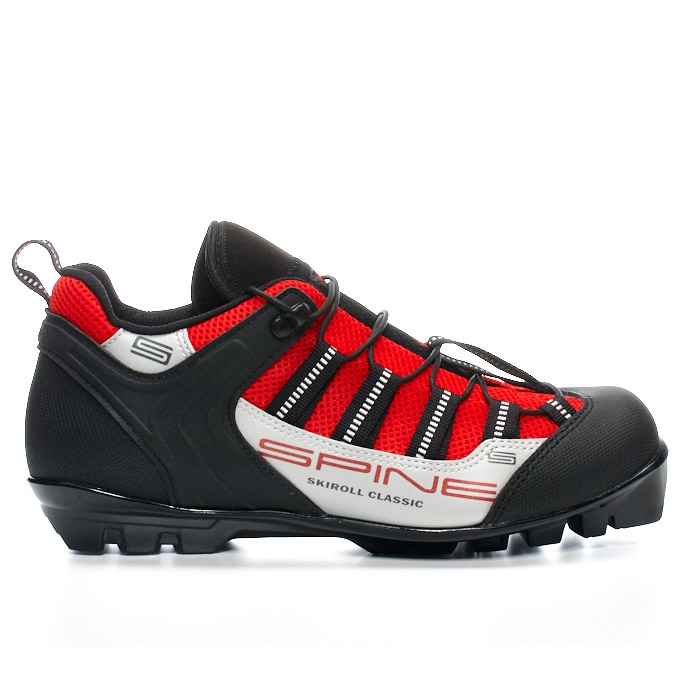 Лыжероллерные ботинки SPINE SNS Skiroll Classic (10) (черный/красный)