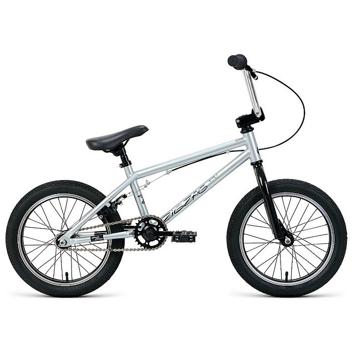Велосипед FORWARD Zigzag 16 (серый/черный) (2022)