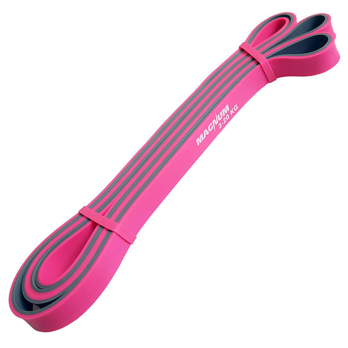 Эспандер SPORTEX Magnum Резиновая петля 15мм (серый/розовый)