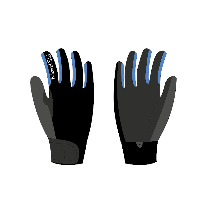 Перчатки лыжные Jr. NORDSKI Racing WS (черный/синий)