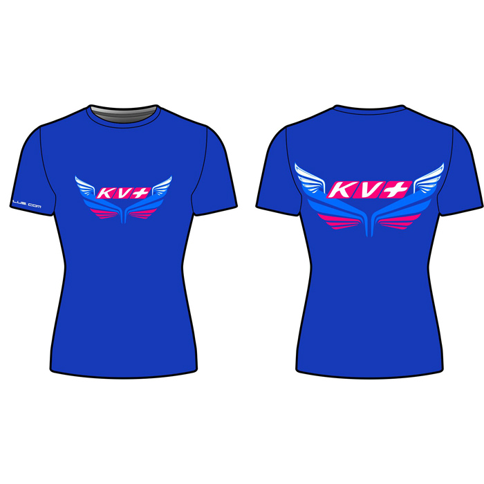 Одежда для бега KV+ Футболка женская T-shirt (20U149.PR) (голубой)