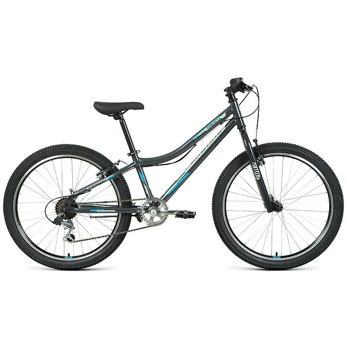 Велосипед FORWARD Titan 24 1.0 (серый/бирюзовый) (2022)