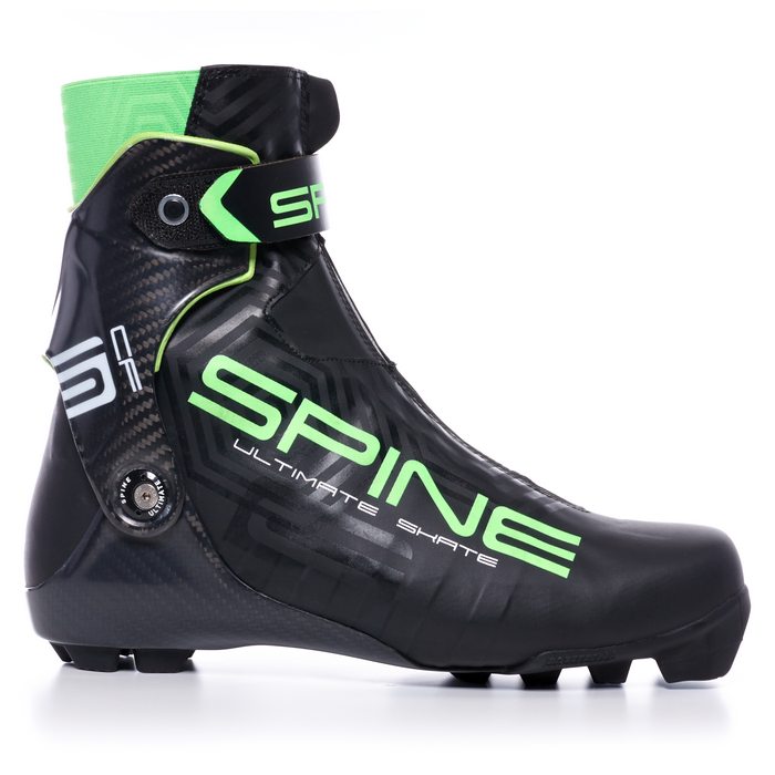 Лыжные ботинки SPINE NNN Ultimate Skate (599 SCF (Bl/Gr)) (черный/зеленый)
